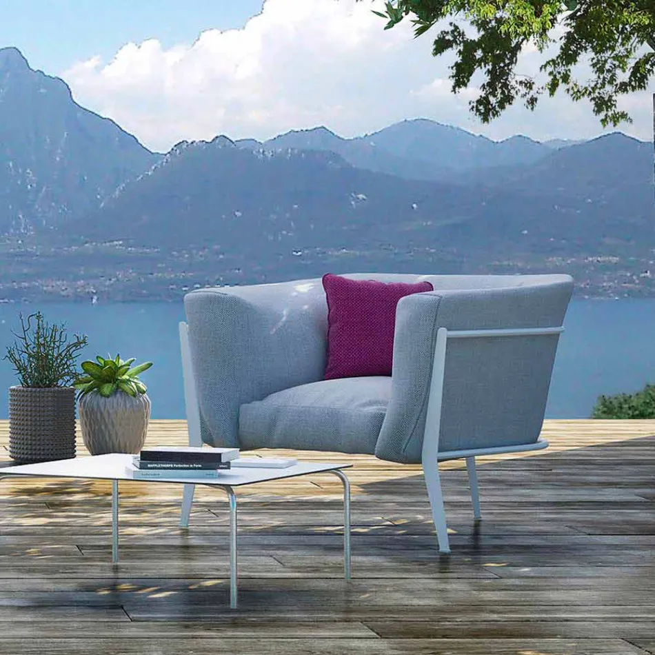 Modern and Made in Italy Design Armchair for Outdoor or Indoor - Carminio1 Viadurini