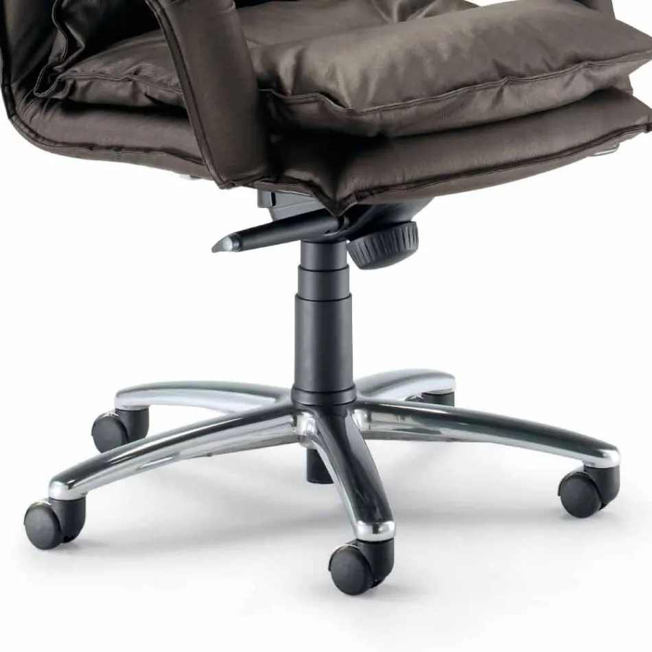 Directional design leatherette armchair made in Italy Gemma Viadurini