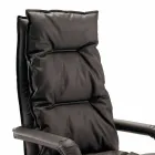 Directional design leatherette armchair made in Italy Gemma Viadurini