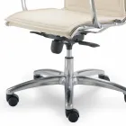 Executive office armchair in Agata flower type cowhide Viadurini