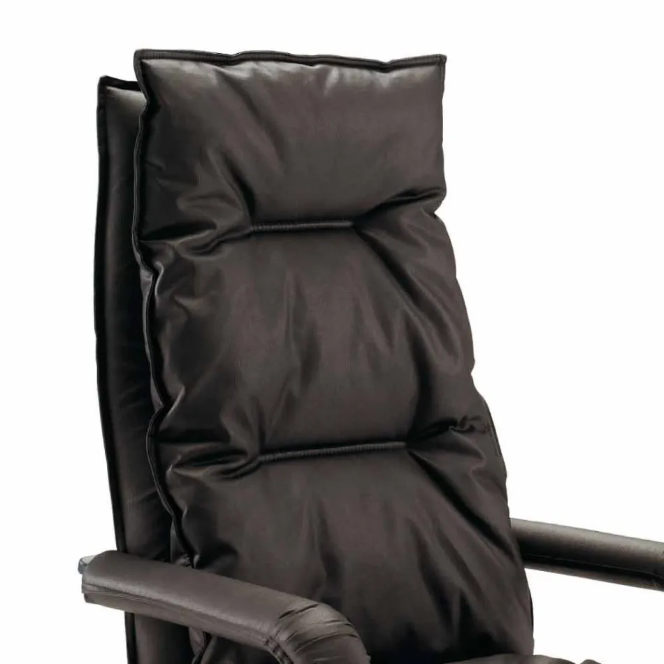 Contemporary executive office armchair in Gemma imitation leather Viadurini