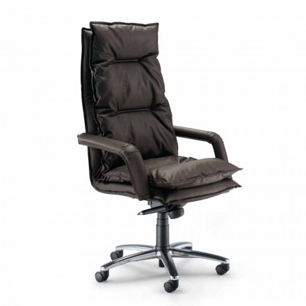 Contemporary executive office armchair in Gemma imitation leather Viadurini