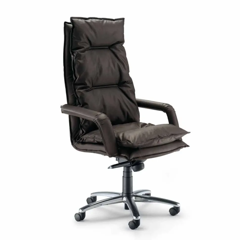 Contemporary executive office armchair in Gemma imitation leather Viadurini