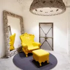 Colored elegant armchair Slide Queen Of Love polyethylene made in Italy Viadurini