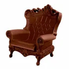 Colored elegant armchair Slide Queen Of Love polyethylene made in Italy Viadurini