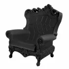 Colored elegant armchair Slide Queen Of Love polyethylene made in Italy Viadurini