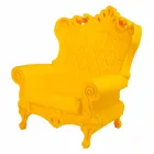 Colored elegant armchair Slide Queen Of Love polyethylene made in Italy Viadurini