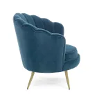 Elegant Upholstered Living Room Armchair Velvet Effect 3 Finishes - Geppy Viadurini