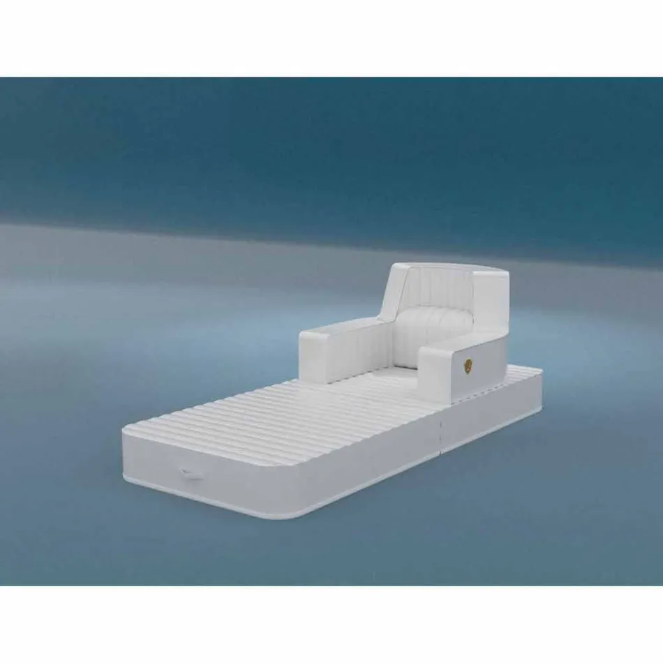 Floating armchair Trona white design Luxury, made in Italy Viadurini