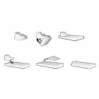 Floating armchair Trona white design Luxury, made in Italy Viadurini