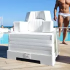 Floating armchair Trona white design Luxury, made in Italy Viadurini