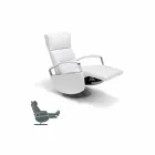 Modern design 2-motor swivel armchair made in Italy Cassia Viadurini