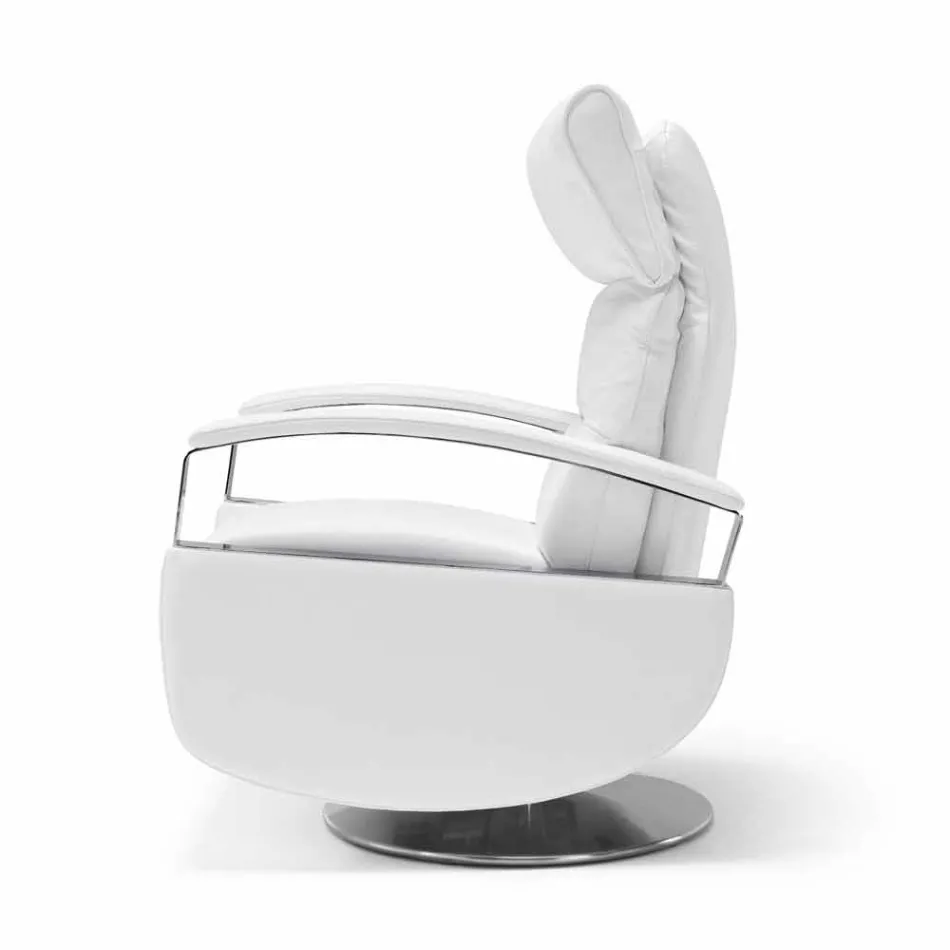 Modern design 2-motor swivel armchair made in Italy Cassia Viadurini