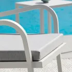 Stackable Garden Armchair in Steel Made in Italy 2 Pieces - Aberdeen Viadurini