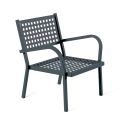 Stackable Garden Armchair in Steel Made in Italy 2 Pieces - Aberdeen