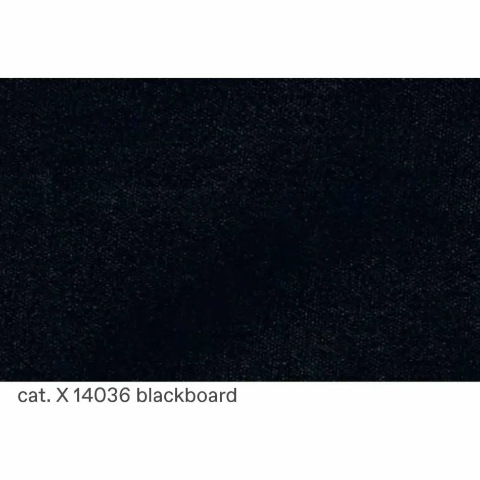 Armchair in Black Stained Ash with Cotton Upholstery Made in Italy - Peleo Viadurini