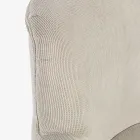 Pine Wood Armchair and Velvet Effect Seat Coste 4 Finishes - Molly Viadurini