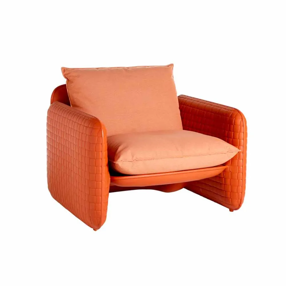Lounge Chair with Waterproof Cushions, for Outdoor - Mara Slide Viadurini