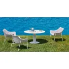 Varaschin Summer Modern Garden Lounge Chair in Steel Viadurini