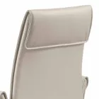 Armchair made in Italy covered in Niles leather, modern design Viadurini