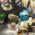 Modern design armchair upholstered in Belle fabric Viadurini