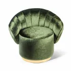 Modern design armchair upholstered in Belle fabric Viadurini