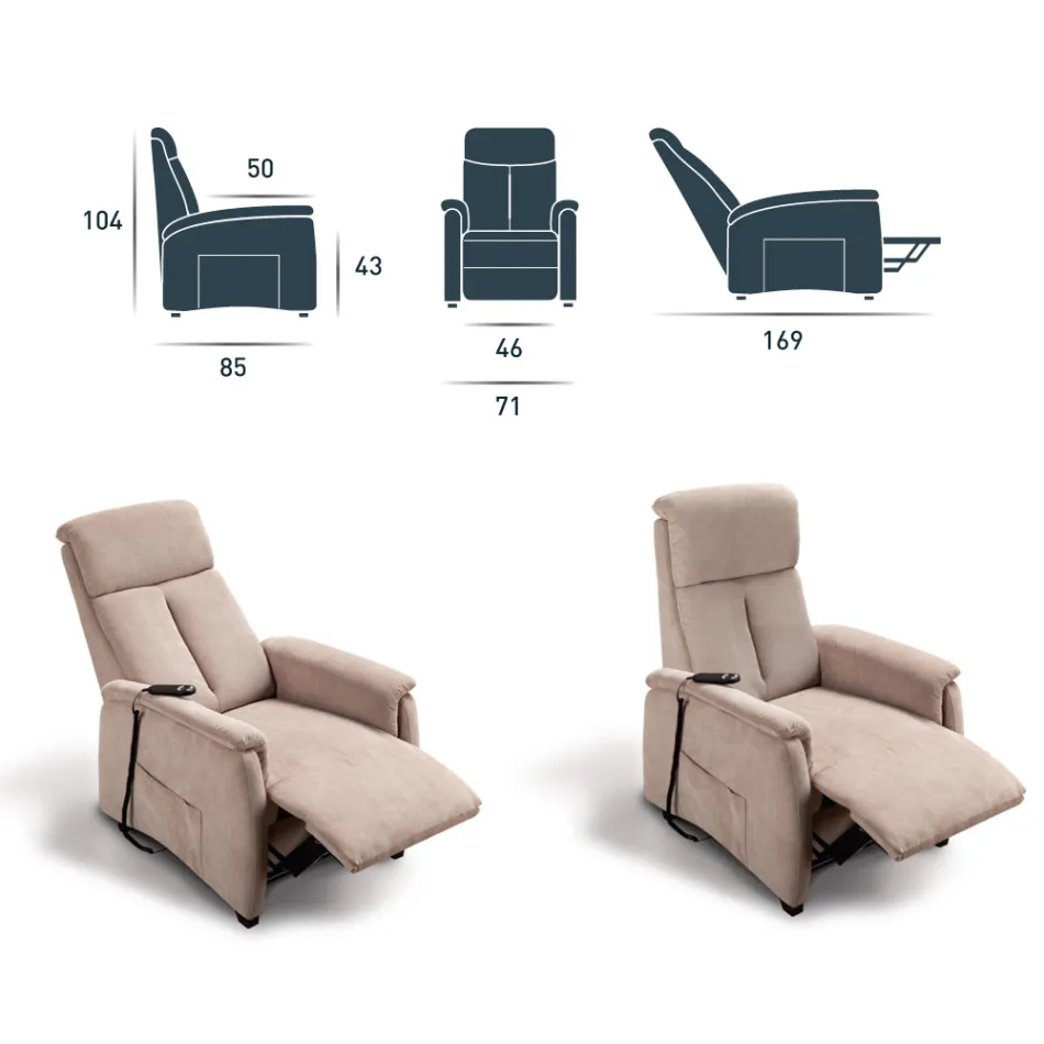 Via Venezia motorized lift chair with two motors Viadurini