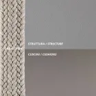 Outdoor Armchair in Steel Various Sizes and Cushions Included Made in Italy - Bronn Viadurini