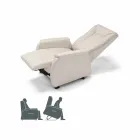 Rose design relaxing armchair with 2 motors, made in Italy Viadurini