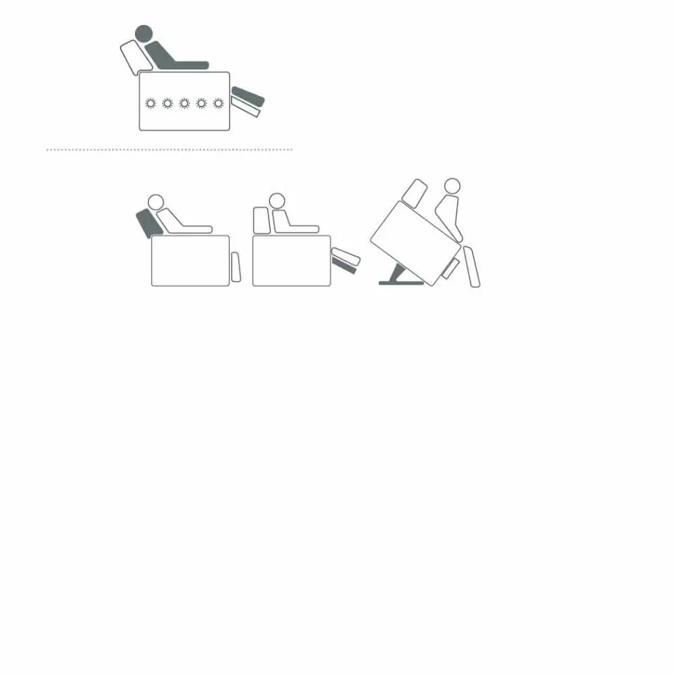 Rose design relaxing armchair with 2 motors, made in Italy Viadurini