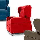 Orthopedic relax armchair 4 motors made in Italy Giglio, modern design Viadurini