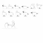 Orthopedic relax armchair 4 motors made in Italy Giglio, modern design Viadurini