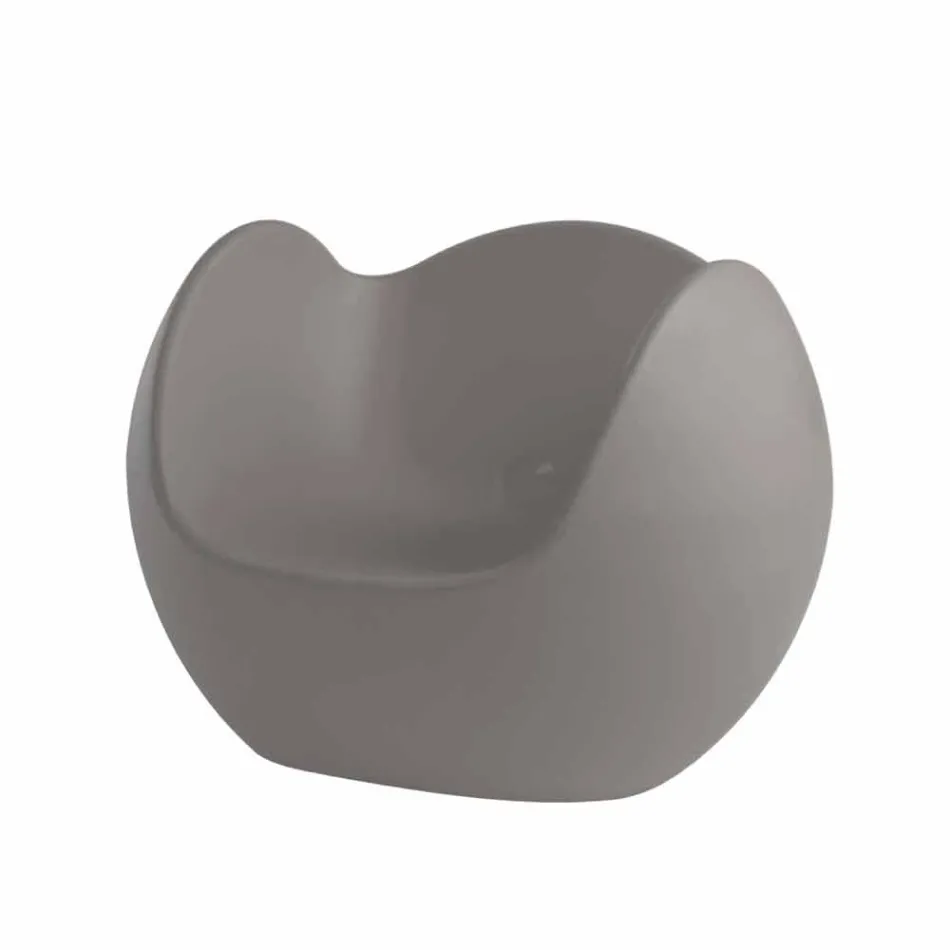 Round shaped rocking armchair Slide Blos colored design made in Italy Viadurini