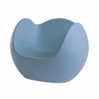 Round shaped rocking armchair Slide Blos colored design made in Italy Viadurini