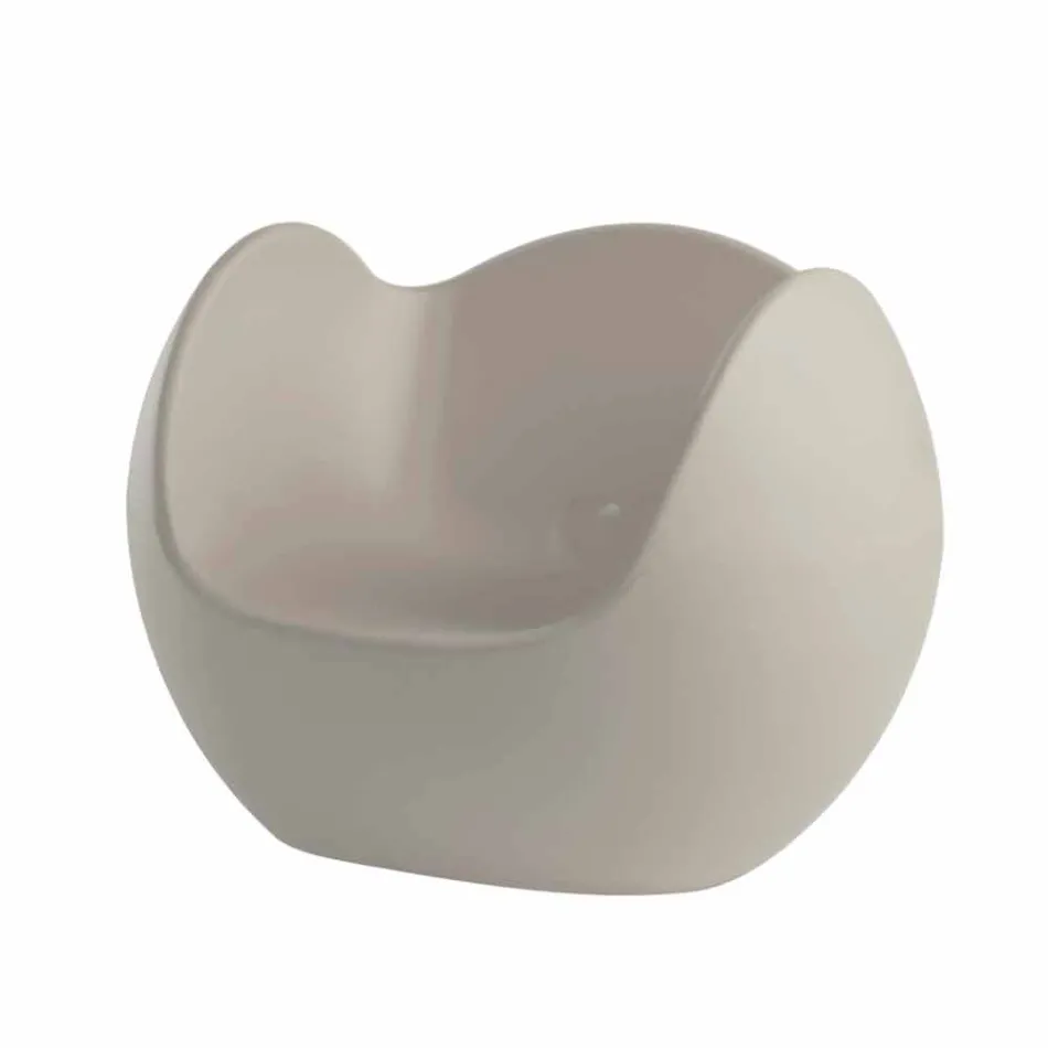 Round shaped rocking armchair Slide Blos colored design made in Italy Viadurini