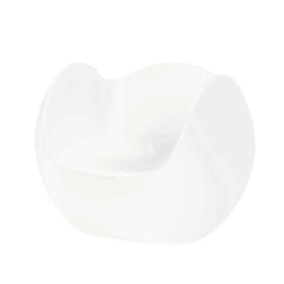 Round shaped rocking armchair Slide Blos colored design made in Italy Viadurini