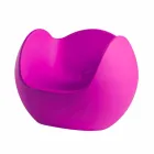 Round shaped rocking armchair Slide Blos colored design made in Italy Viadurini