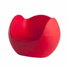 Round shaped rocking armchair Slide Blos colored design made in Italy Viadurini