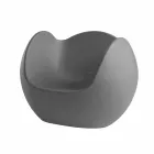 Round shaped rocking armchair Slide Blos colored design made in Italy Viadurini