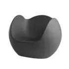 Round shaped rocking armchair Slide Blos colored design made in Italy Viadurini