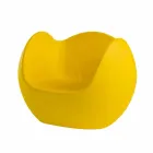 Round shaped rocking armchair Slide Blos colored design made in Italy Viadurini