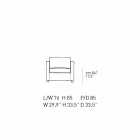 Upholstered and Leather Upholstered Lounge Armchair Made in Italy - Centauro Viadurini