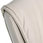 Sled Office Chair Steel and Eco-leather with Armrests 2 Pcs - Monaldo Viadurini