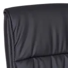 Sled Office Chair Steel and Eco-leather with Armrests 2 Pcs - Monaldo Viadurini