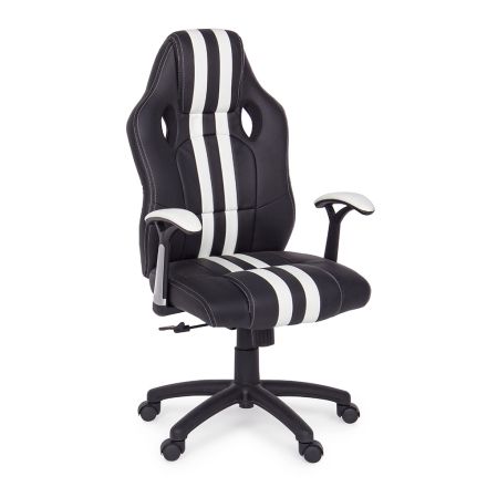 Swivel Reclining Office Armchair in Eco-leather and Nylon 2 Colors - Saronno Viadurini