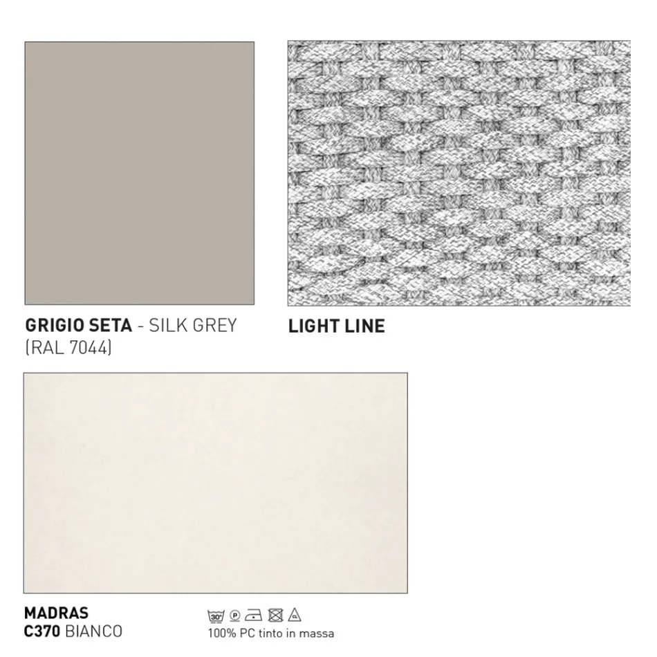 Outdoor Armchair with Seat Cushion Made in Italy - Noss by Varaschin Viadurini