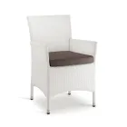 Stackable Outdoor Chair in Wicker Covered Aluminum - Bruma Viadurini