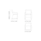 Garden armchair in synthetic fiber weaving Made in Italy - Tillie Viadurini