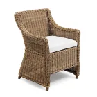 Garden armchair in synthetic fiber weaving Made in Italy - Tillie Viadurini