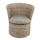 Garden Armchair in Kubù Seat Cushion Included - Calsifer Viadurini